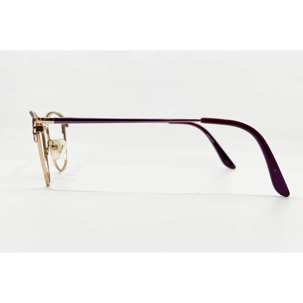 Superflex Eyeglasses Frames Purple Gold Titanium Cat Eye SF-1130T 54-16-140